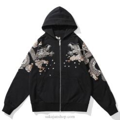 Rising Phoenix Half Moon Embroidered Sukajan Zip-Up Hoodie 1 Rising Phoenix Half Moon Embroidered Sukajan Zip-Up Hoodie 1