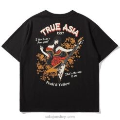 Rocking Cute Geisha Sukajan T-shirt Rocking Cute Geisha Sukajan T-shirt
