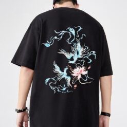 Summer Phoenix Embroidery Harajuku Vintage T Shirt 2