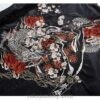 Japanese Embroidery Geisha Riding Dragon Embroidered Sukajan Souvenir Jacket 9 Japanese Embroidery Geisha Riding Dragon Embroidered Sukajan Souvenir Jacket 9