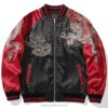 Fiery Embroidery Dragon Graphic Casual High Street Sukajan Jacket 2