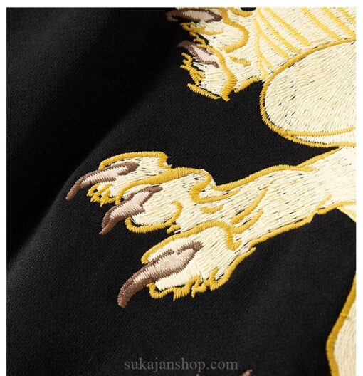 Retro Golden King Dragon Sukajan Sweatshirt 10