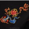 Summer Cotton Embroidery Dragon T Shirt 5