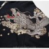 Mythical Dragon Floral Embroidered Sukajan Zip-Up Hoodie 11