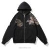 Ancient Dragon Retro Embroidered Sukajan Zip-Up Hoodie 2 Ancient Dragon Retro Embroidered Sukajan Zip-Up Hoodie 2
