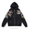 Mythical Half Moon Dragon Cloud Embroidered Sukajan Zip-Up Hoodie 2 Mythical Half Moon Dragon Cloud Embroidered Sukajan Zip-Up Hoodie 2