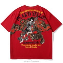 Rocking Dragon Geisha Sukajan T-shirt Rocking Dragon Geisha Sukajan T-shirt
