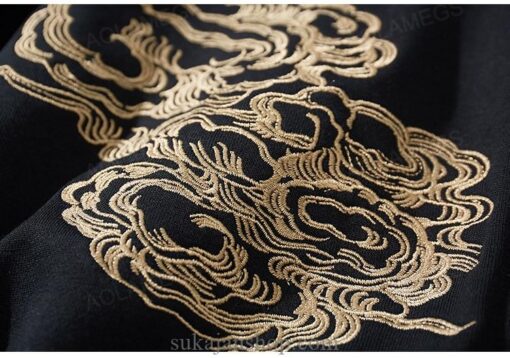 Ancient Dragon Retro Embroidered Sukajan Zip-Up Hoodie 15
