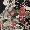 Geisha Cherry Flowers Cute Sukajan T-shirt 6 Geisha Cherry Flowers Cute Sukajan T-shirt 6