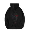 Abstract Dragon Casual Embroidered Hoodie 2