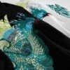 Casual Peacock Tail Japanese Souvenir Hoodie 3 Casual Peacock Tail Japanese Souvenir Hoodie 3