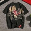 Jumping Japanese Koi Carp Sukajan T-shirt 1 Jumping Japanese Koi Carp Sukajan T-shirt 1