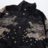 Fearless Embroidery Dark Phoenix Graphic Stand Collar Sukajan Souvenir Jacket 3