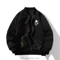 Cute Panda Bamboo Embroidered Sukajan Souvenir Jacket 2