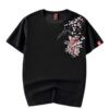 Cotton Cute Japanese Carp Sukajan Embroidered Sukajan T-shirt 4 Cotton Cute Japanese Carp Sukajan Embroidered Sukajan T-shirt 4