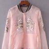 Spring Summer Thin Flower Embroidery Floral Sukajan Cute Jacket 6