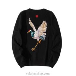 Yokosuka Crane Embroidered Sukajan Sweatshirt 1