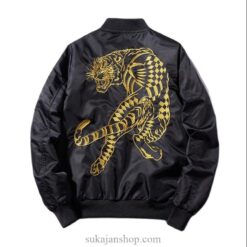 Golden Lone Tiger Embroidered Sukajan Jacket 1