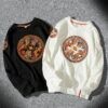 Retro Dragon Circle Symbols Embroidered O Neck Sweatshirt 3 Retro Dragon Circle Symbols Embroidered O Neck Sweatshirt 3