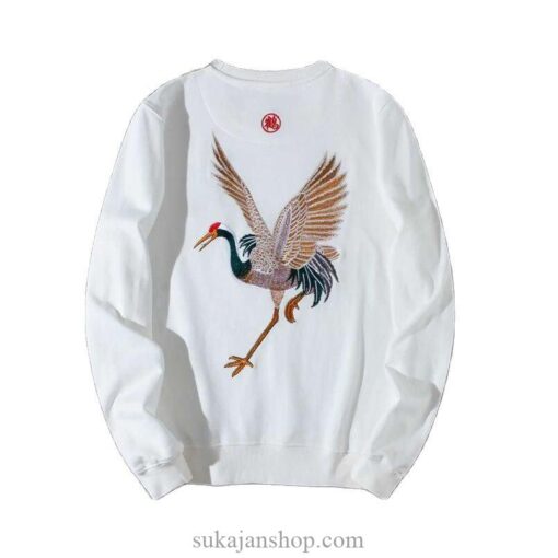 Yokosuka Crane Embroidered Sukajan Sweatshirt 3
