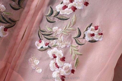 Spring Summer Thin Flower Embroidery Floral Sukajan Cute Jacket 11