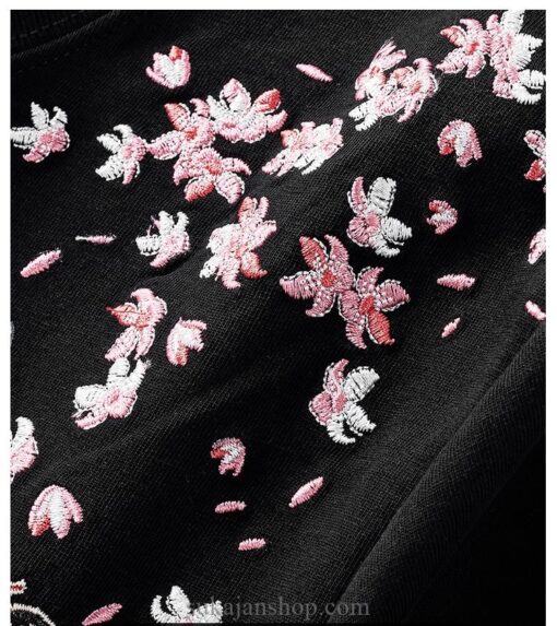 Cotton Cute Japanese Carp Sukajan Embroidered Sukajan T-shirt 14