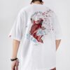 Cotton Cute Japanese Carp Sukajan Embroidered Sukajan T-shirt 9