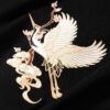 Autumn Japanese Crane Casual Streetwear Sukajan Hoodie 5 Autumn Japanese Crane Casual Streetwear Sukajan Hoodie 5