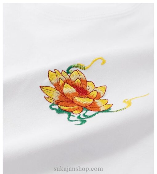 Men Embroidery Kirin Casual Dragon Summer T-Shirt 15
