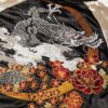 Black White Spring and Autumn Embroidered Jacket Dragon Sukajan Jacket 9