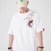 Cotton Cute Japanese Carp Sukajan Embroidered Sukajan T-shirt 10 Cotton Cute Japanese Carp Sukajan Embroidered Sukajan T-shirt 10