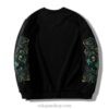 Asian Green Dragon Embroidery Sukajan Fleece Hoodie 2 Asian Green Dragon Embroidery Sukajan Fleece Hoodie 2