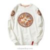 Retro Dragon Circle Symbols Embroidered O Neck Sweatshirt 5 Retro Dragon Circle Symbols Embroidered O Neck Sweatshirt 5