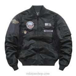 Military Roaring Tiger Embroidered Sukajan Bomber Jacket 2
