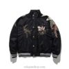 Casual Streetwear Vintage Fox Embroidered Bomber Jacket 2