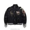 Casual Streetwear Vintage Fox Embroidered Bomber Jacket 2 Casual Streetwear Vintage Fox Embroidered Bomber Jacket 2