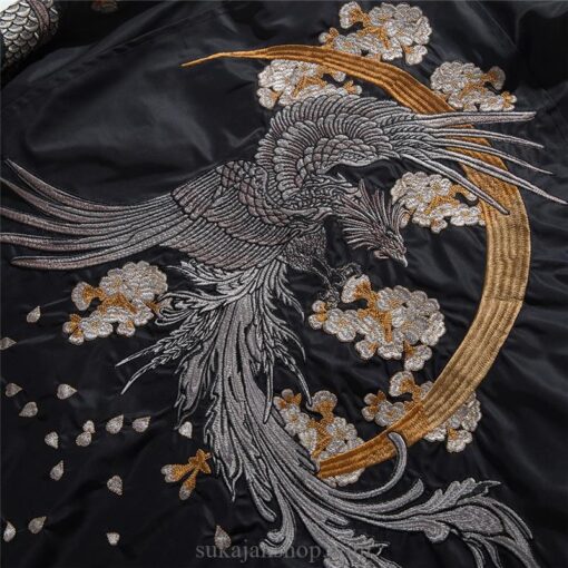 Autumn/Winter Chinese Dragon Embroidered Bomber Jacket 3