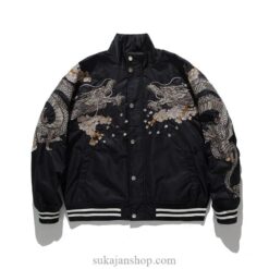 Autumn/Winter Chinese Dragon Embroidered Bomber Jacket 2