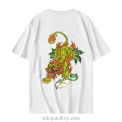 Vintage Embroidery T Shirt Chinese Animal Graphic T-Shirt 2