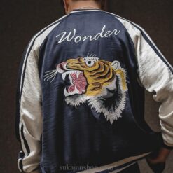 Double Sided Yokosuka Tiger Non-iron Drape Sukajan Jacket 1 Double Sided Yokosuka Tiger Non-iron Drape Sukajan Jacket 1