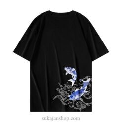 Carp Embroidery T Shirt Vintage Graphic T-Shirt 1 Carp Embroidery T Shirt Vintage Graphic T-Shirt 1