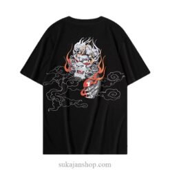 Embroidery Tiger Harajuku T Shirt Vintage Streetwear Sukajan T-Shirt 2