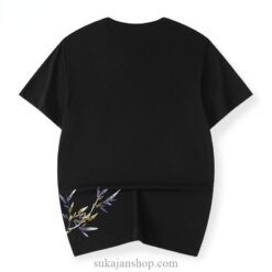 Embroidery Bamboo Embroidery Cotton Harajuku Sukajan T-Shirt 2