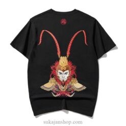 Monkey Embroidery T Shirt Chinese Hip Hop Sukajan T-Shirt 1 Monkey Embroidery T Shirt Chinese Hip Hop Sukajan T-Shirt 1
