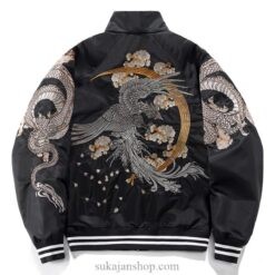 Phoenix Streetwear Bomber Sukajan Jacket 1 Phoenix Streetwear Bomber Sukajan Jacket 1