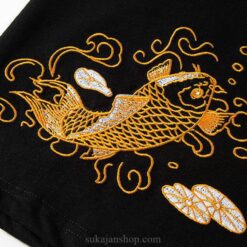 Embroidery Brocade Carp Jersey Knit Sukajan T-Shirt 2