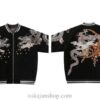 Black Japanese Embroidered Japanese Dragon Cotton Padded Sukajan Jacket 2 Black Japanese Embroidered Japanese Dragon Cotton Padded Sukajan Jacket 2