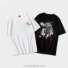 Embroidery Dragon Harajuku Retro Fashion Flower T-Shirt 4 Embroidery Dragon Harajuku Retro Fashion Flower T-Shirt 4
