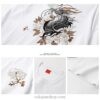 Embroidery Dragon Harajuku Retro Fashion Flower T-Shirt 5 Embroidery Dragon Harajuku Retro Fashion Flower T-Shirt 5