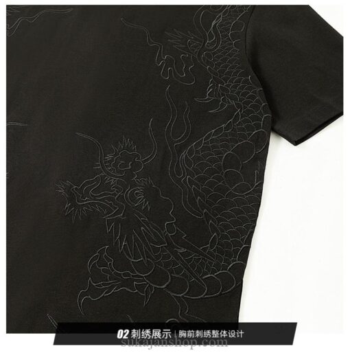 Dragon Cotton Y2K Streetwear Sukajan T-Shirt 5